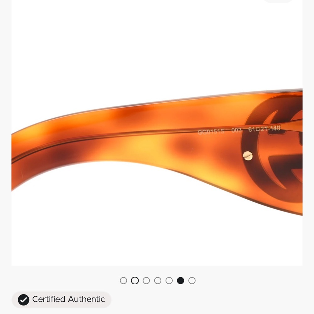 Acetate Oversized Interlocking GG0151S Sunglasses Tortoise Like New - Picture 15 of 16